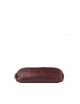 Pennenzak Small | dark cherry croco leder