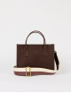 Handtas Jackie Midi | chocolate/webbing strap