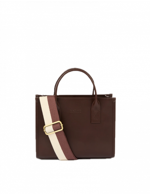 Handtas Jackie Midi | chocolate/webbing strap