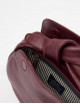 Handtas Croco Croissant | dark cherry soft grain leder
