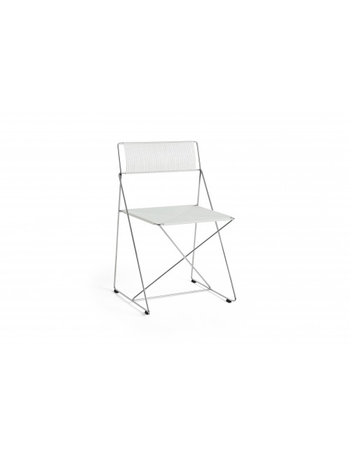 X-Line Indoor Stoel | chrome/chalk white