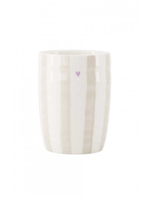 Koffiemok | streep hartje