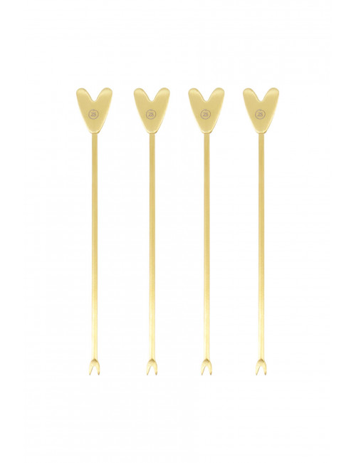 Borrelprikkers (set van 4) | hartje