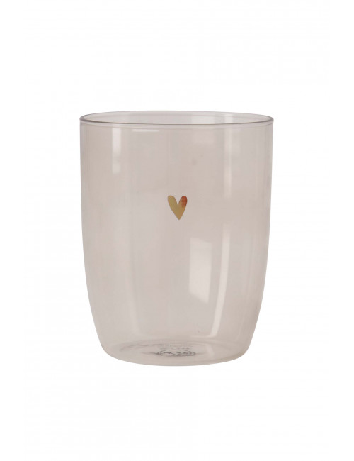 Drinkglas | hartje/zand