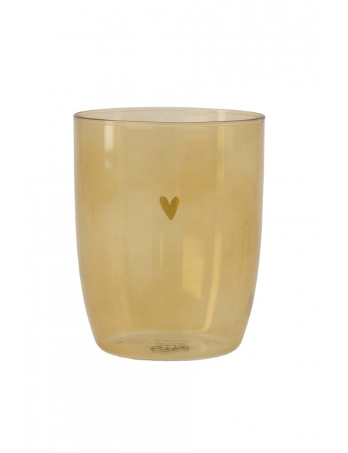 Drinkglas | hartje/oker
