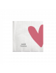 Servetten Vierkant | merci beaucoup hart