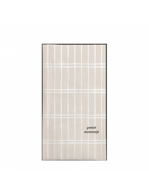 Servetten Rechthoek | ruit/geniet momentje