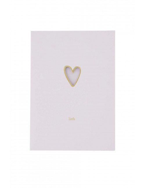 Wenskaart | hart/liefs