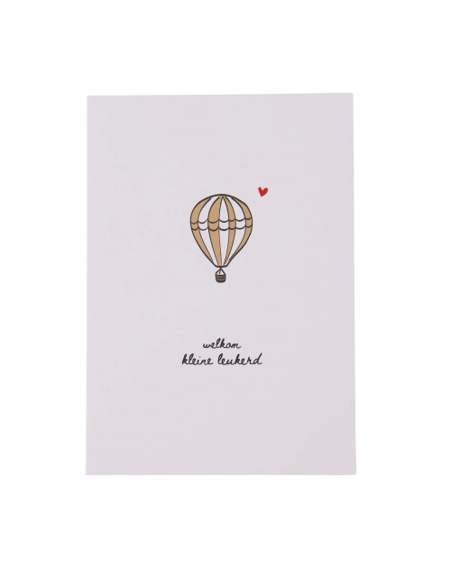 Wenskaart | welkom kleine leukerd