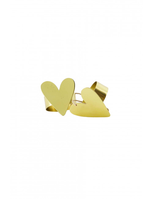 Servetringen Metaal (set van 2) | hartje/goud