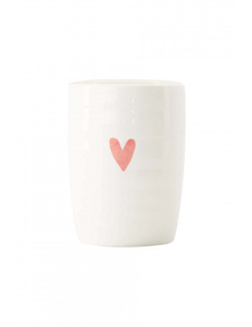 Koffiemok | hartje/wit/roze