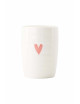 Koffiemok | hartje/wit/roze