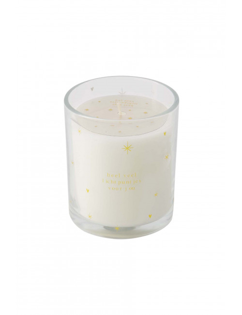 Geurkaars Glas | sterren/transparant