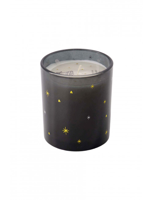Geurkaars Glas | sterren/zwart