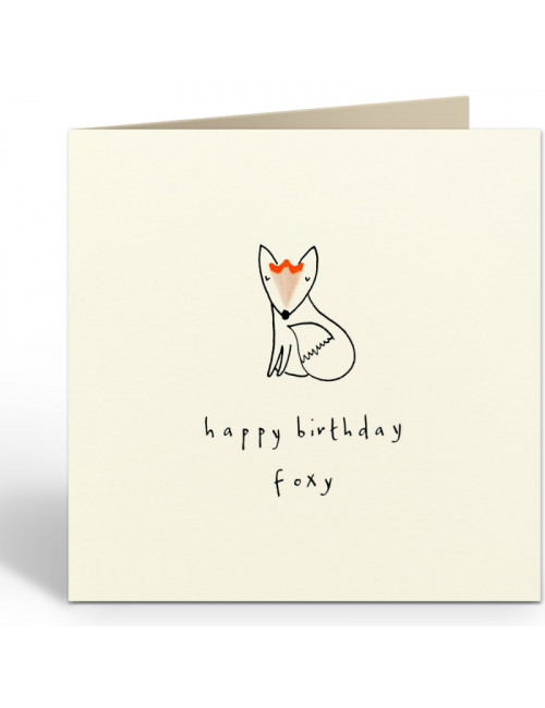 Wenskaart | birthday foxy