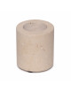 Travertin Waxinelichthouder Cilinder | medium (6x7cm)
