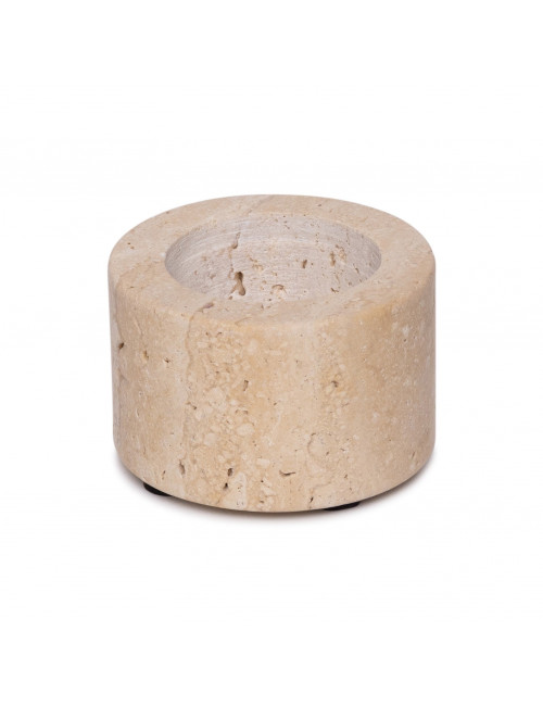 Travertin Waxinelichthouder Cilinder | small (6x4cm)