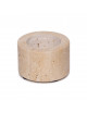 Travertin Waxinelichthouder Cilinder | small (6x4cm)