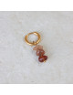 Triple Rock Hoop Oorbel | goud