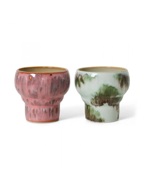 70s Ceramics Lungo Mugs (set van 2) | expression