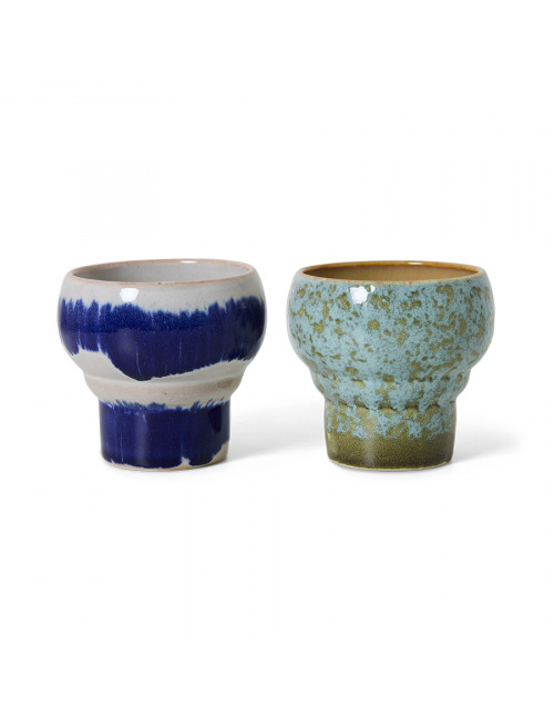 70s Ceramics Lungo Mugs (set van 2) | symbolist