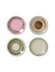 70s Ceramics Saucers (set van 4) | doodle
