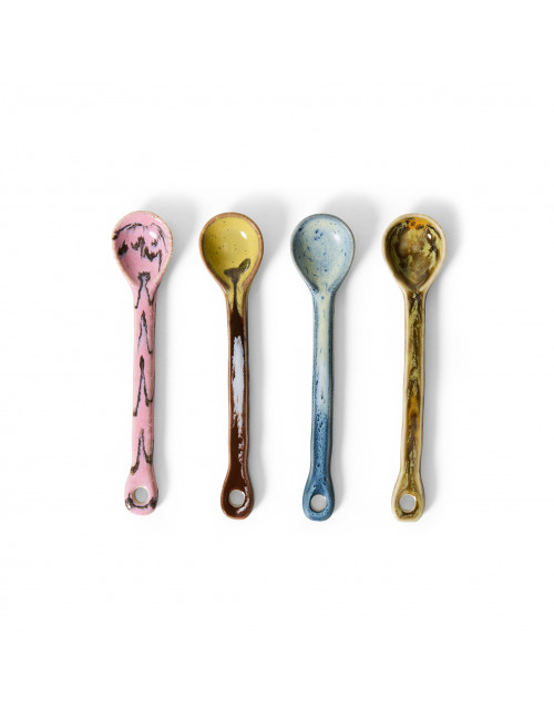 70s Ceramics Spoons Medium (set van 4) | sketch