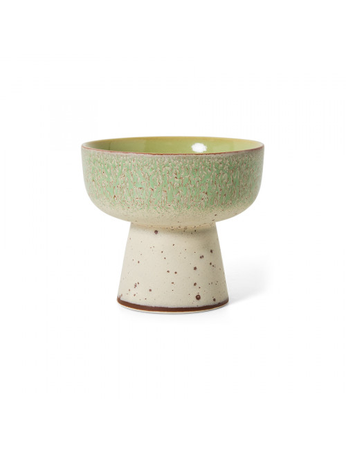 70s Ceramics Tapas Bowl on Base Large | slush