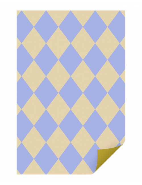 Inpakpapier Diamonds | vanilla/ice blue