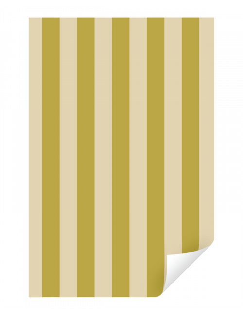 Inpakpapier Stripes | vanilla/seaweed