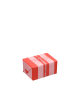 Inpakpapier Stripes | poppy red/litchi