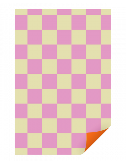 Inpakpapier Checkerboard | vanilla/violet