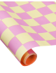 Inpakpapier Checkerboard | vanilla/violet