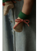 Slofjes Baby Booties | cream/grass