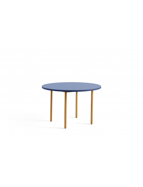 Two-Colour Ronde Tafel Ø120cm | ochre/blue