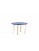 Two-Colour Ronde Tafel Ø120cm | ochre/blue