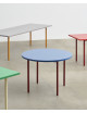Two-Colour Ronde Tafel Ø120cm | ochre/blue