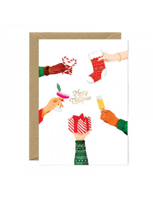 Wenskaart | merry christmas cheers