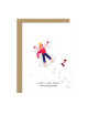 Wenskaart | snow angels