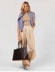 Shopper Sam | zwart klassiek leer