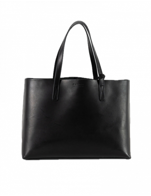 Shopper Sam | zwart klassiek leer
