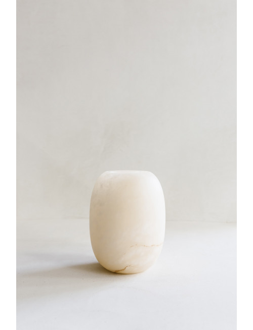 Albast Theelichthouder Ellis| beige