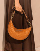 Handtas Leo | wild oak woven soft grain leder