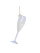 Ornament Champagne Glas 11cm | glas