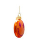 Ornament Glas Smiley 7,5cm | orange