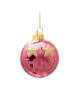 Ornament Glas Smiley 7,5cm | pink