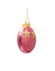 Ornament Glas Smiley 7,5cm | pink