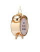 Ornament Glas Wine O'clock 9cm | goud