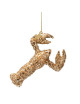Ornament Glas Kreeft 14cm | goud