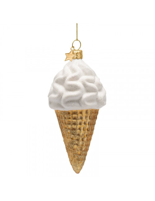 Ornament Glas Soft Ice Cream 14cm